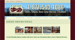 Desktop Screenshot of cascadevacationrentals.net