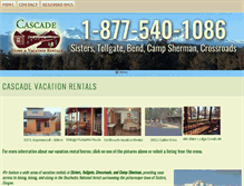 Tablet Screenshot of cascadevacationrentals.net
